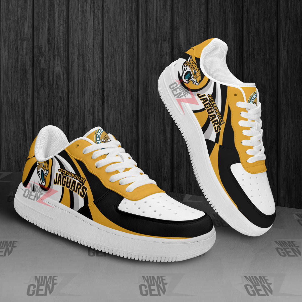 Jacksonville Jaguars Air Sneakers NFL Custom Sports Shoes