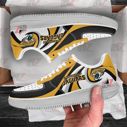 Jacksonville Jaguars Air Sneakers NFL Custom Sports Shoes