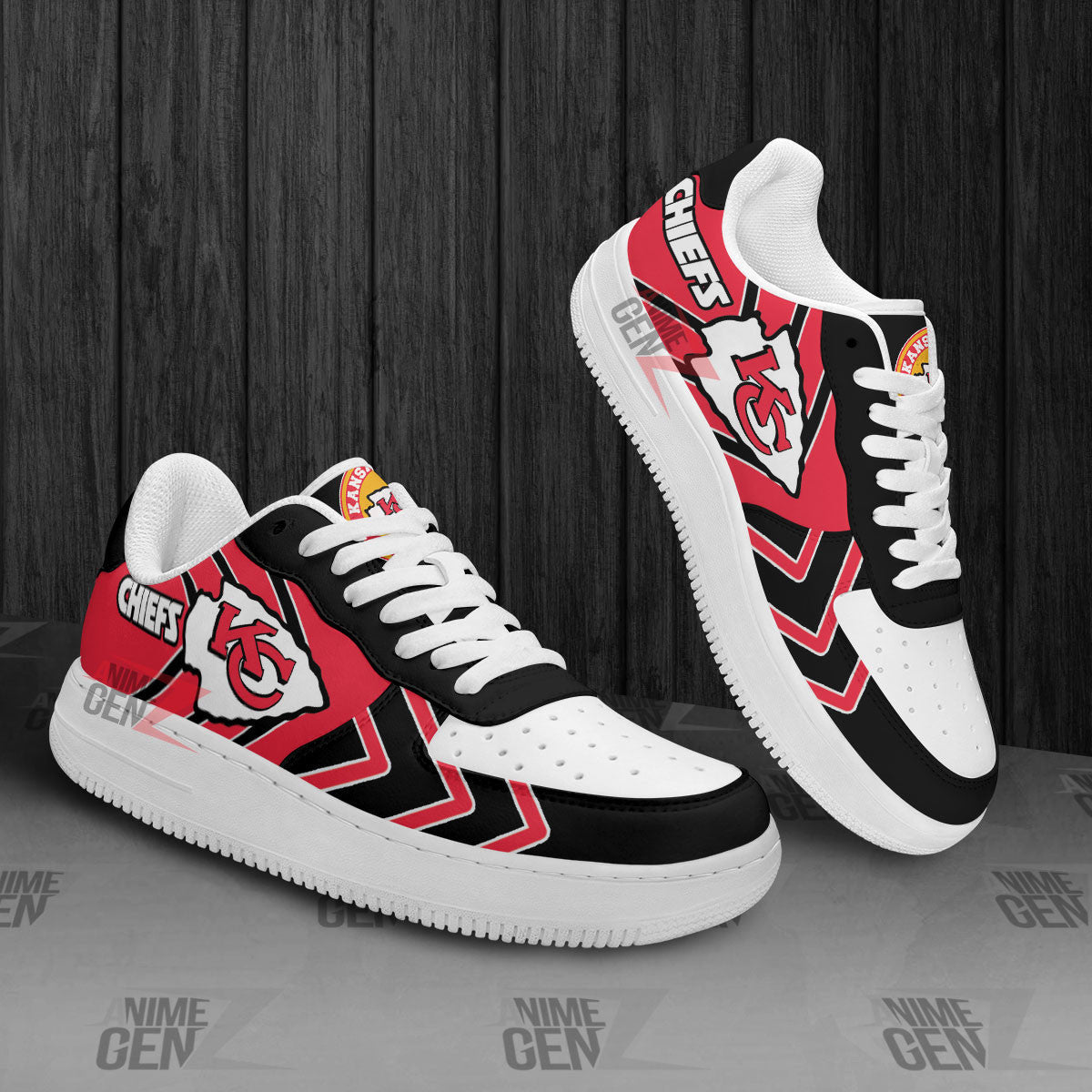 Kansas City Chiefs Air Sneakers NFL Custom Sports Shoes