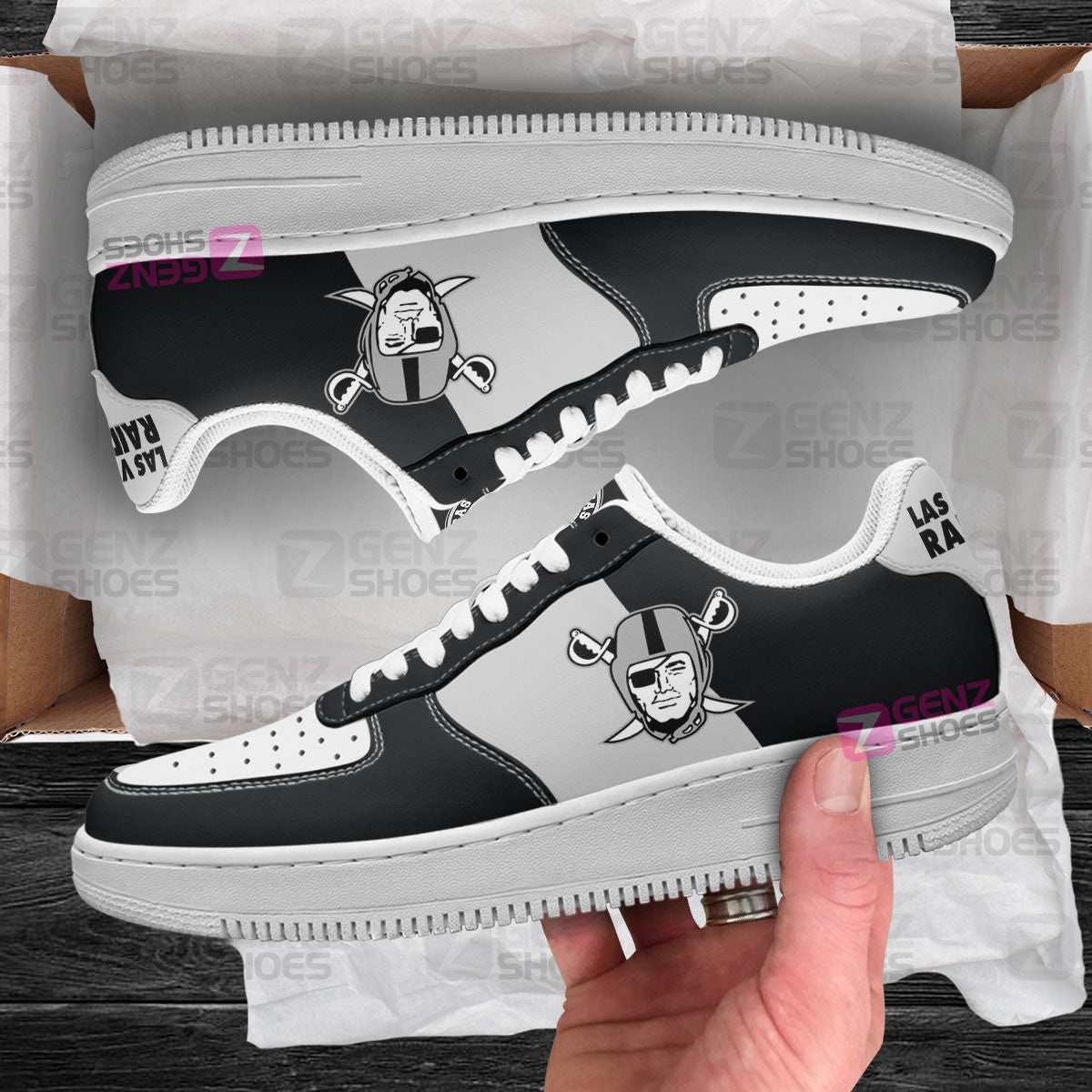 Las Vegas Raiders Air Sneakers NFL Custom Sports Shoes
