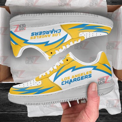 Los Angeles Chargers Air Sneakers NFL Custom Sports Shoes