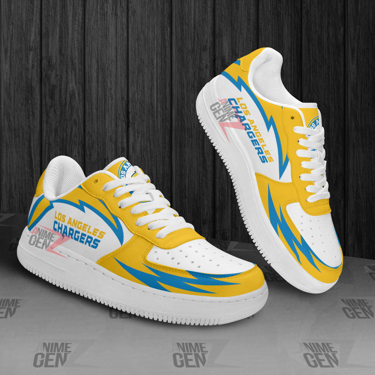 Los Angeles Chargers Air Sneakers NFL Custom Sports Shoes