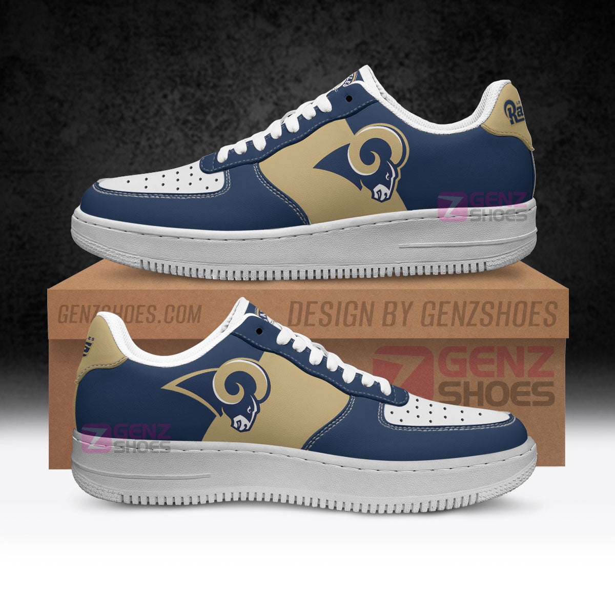 Los Angeles Rams Air Sneakers NFL Custom Sports Shoes