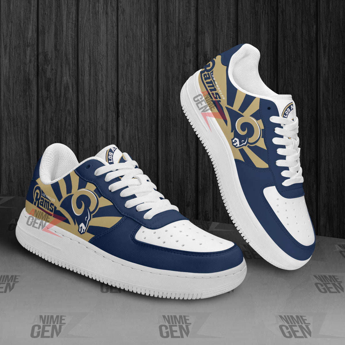 Los Angeles Rams Air Sneakers NFL Custom Sports Shoes