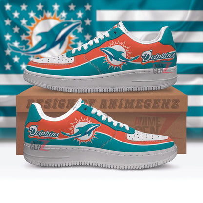 Miami Dolphins Air Sneakers NFL Custom Sports Shoes