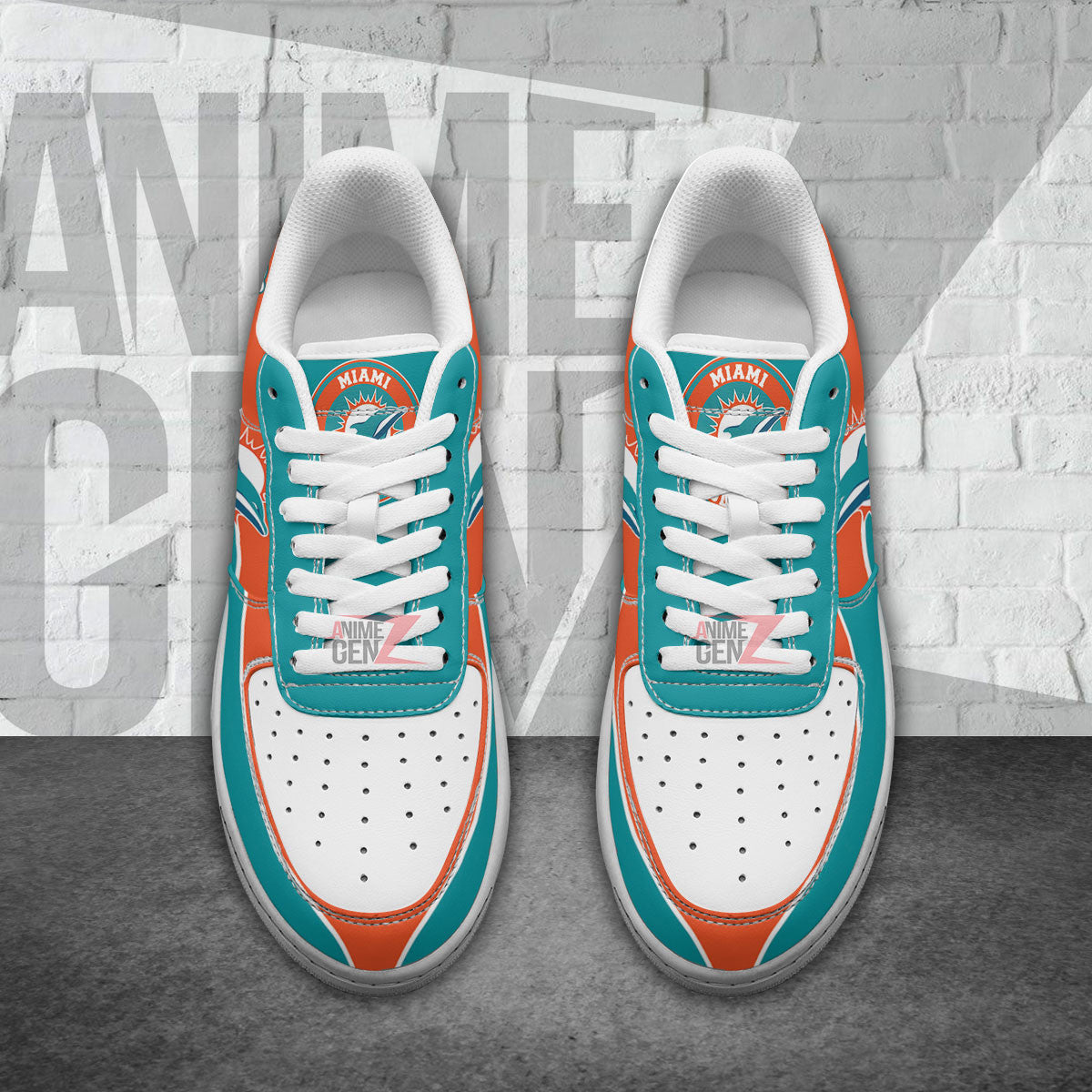 Miami Dolphins Air Sneakers NFL Custom Sports Shoes