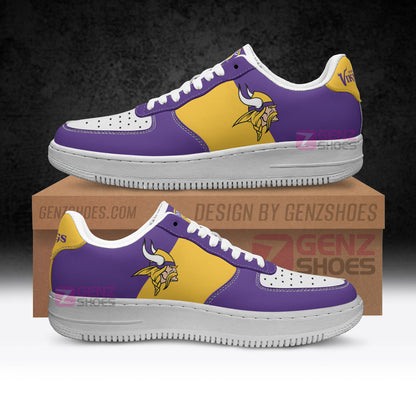 Minnesota Vikings Air Sneakers NFL Custom Sports Shoes