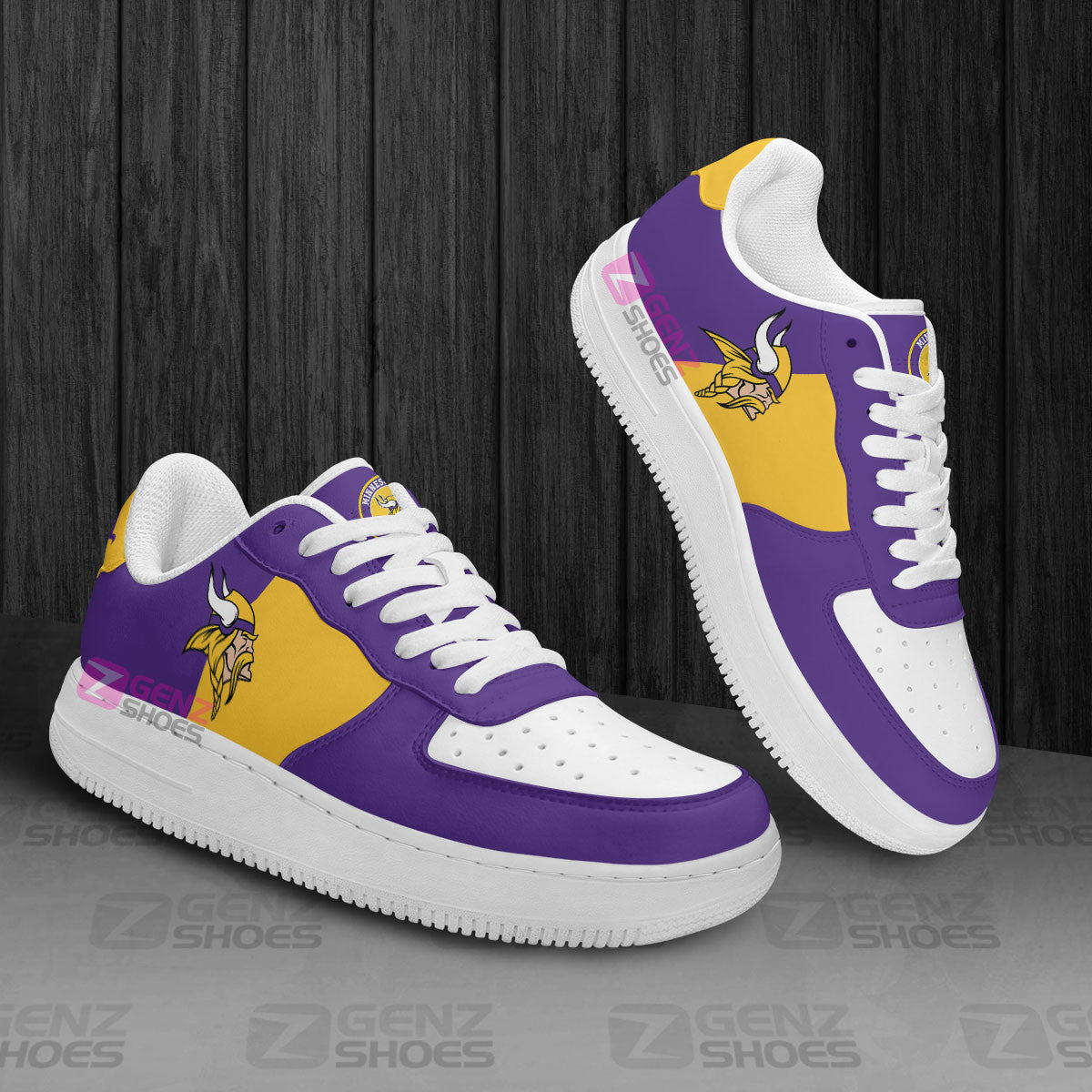 Minnesota Vikings Air Sneakers NFL Custom Sports Shoes