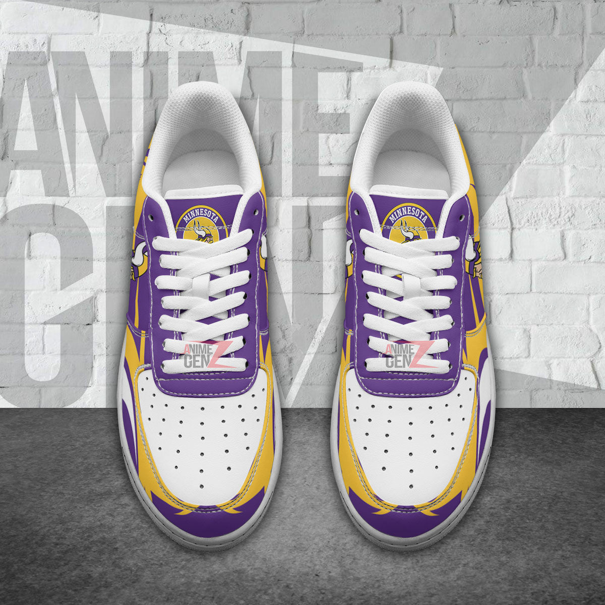 Minnesota Vikings Air Sneakers NFL Custom Sports Shoes