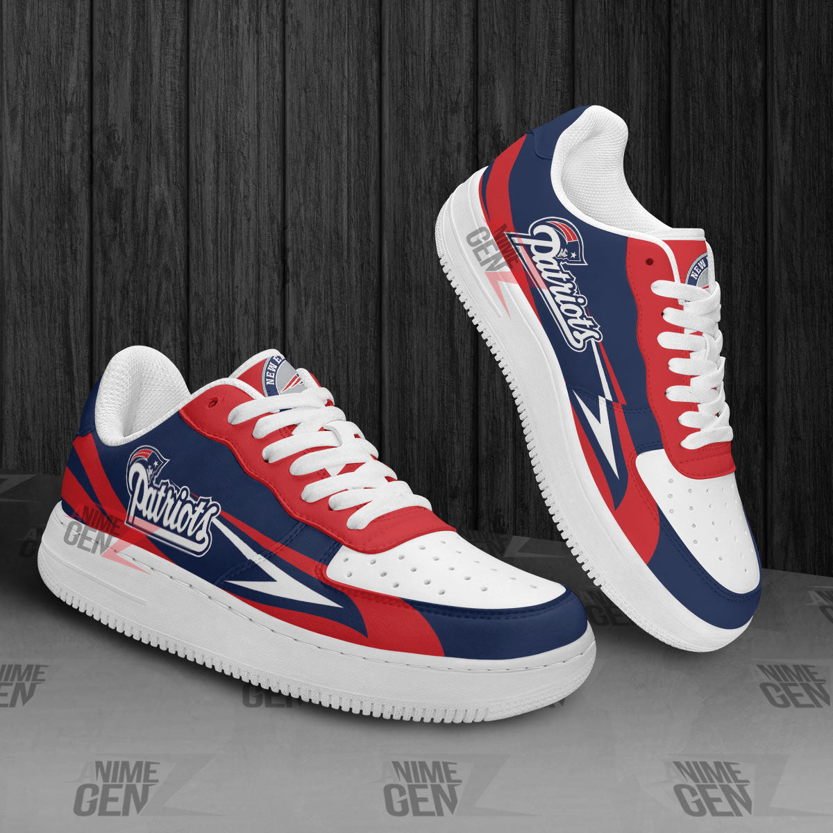 New England Patriots Air Sneakers NFL Custom Sports Shoes