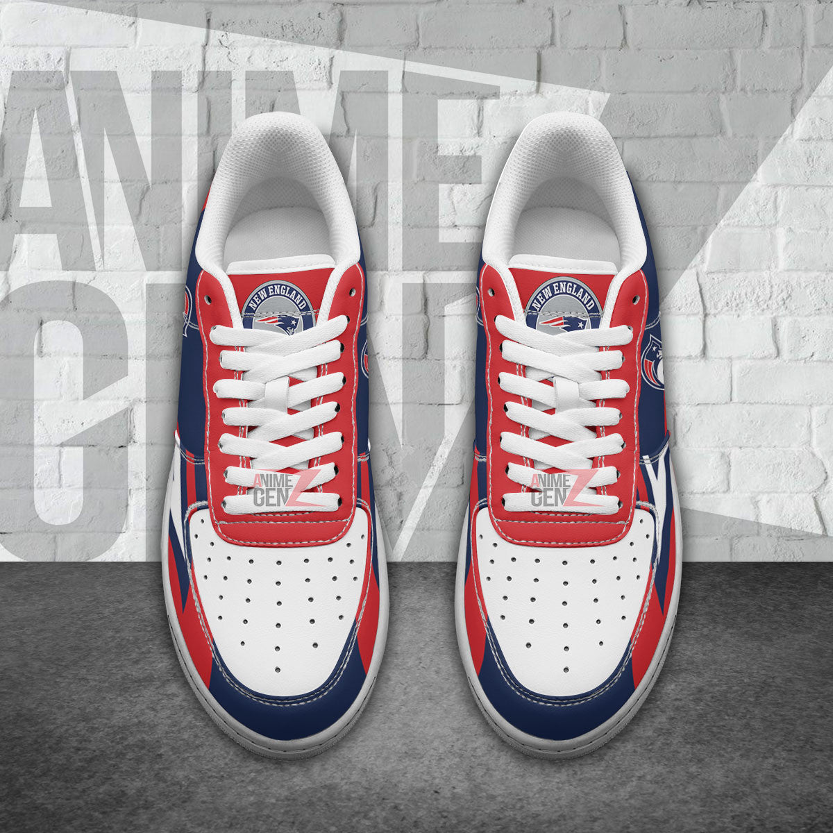 New England Patriots Air Sneakers NFL Custom Sports Shoes