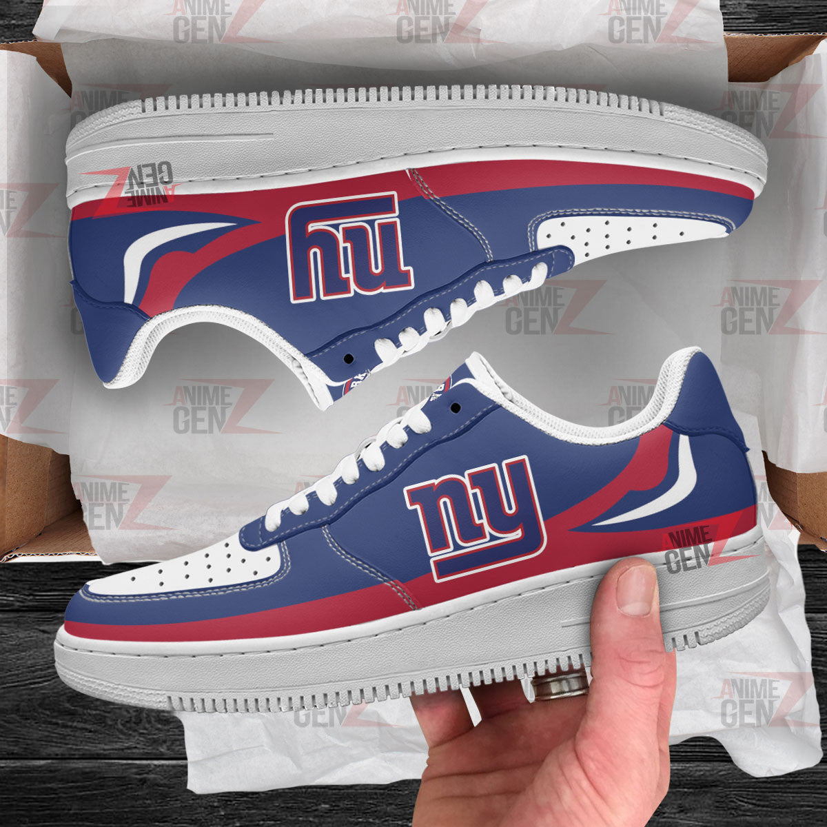 New York Gaints Air Sneakers NFL Custom Sports Shoes