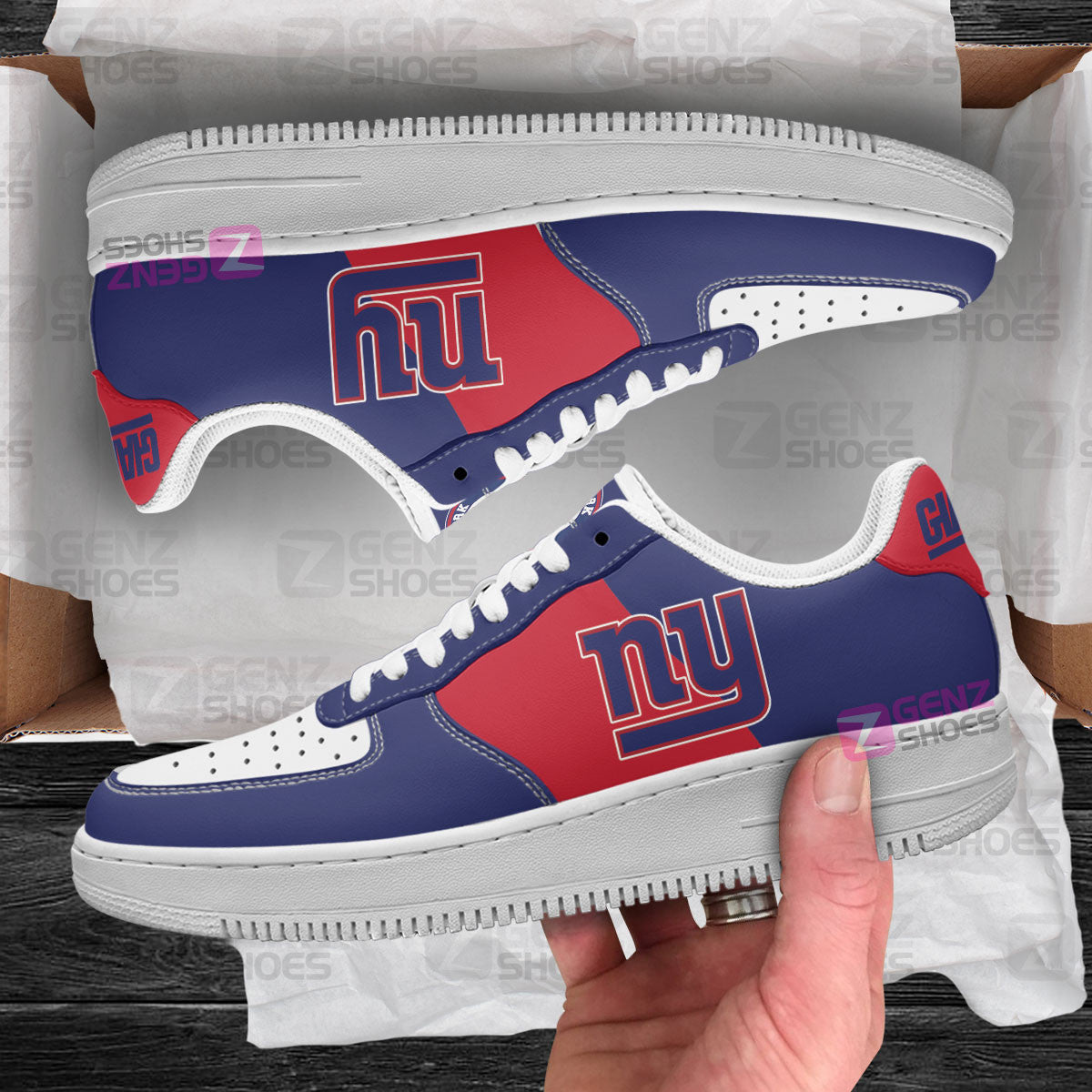 New York Giants Air Sneakers NFL Custom Sports Shoes