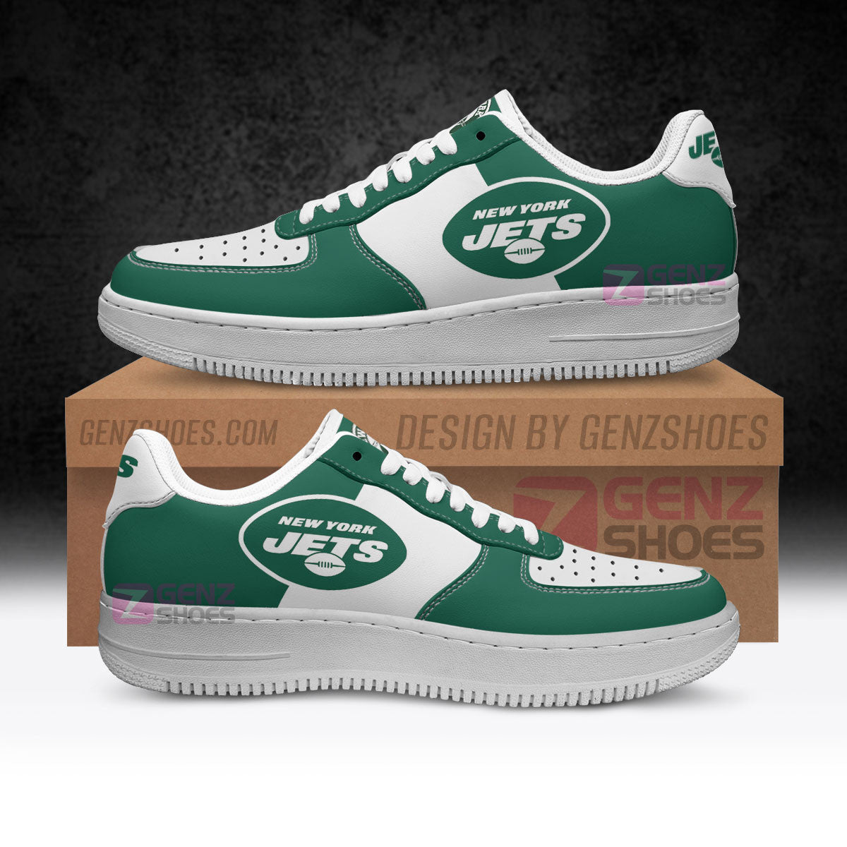 New York Jets Air Sneakers NFL Custom Sports Shoes