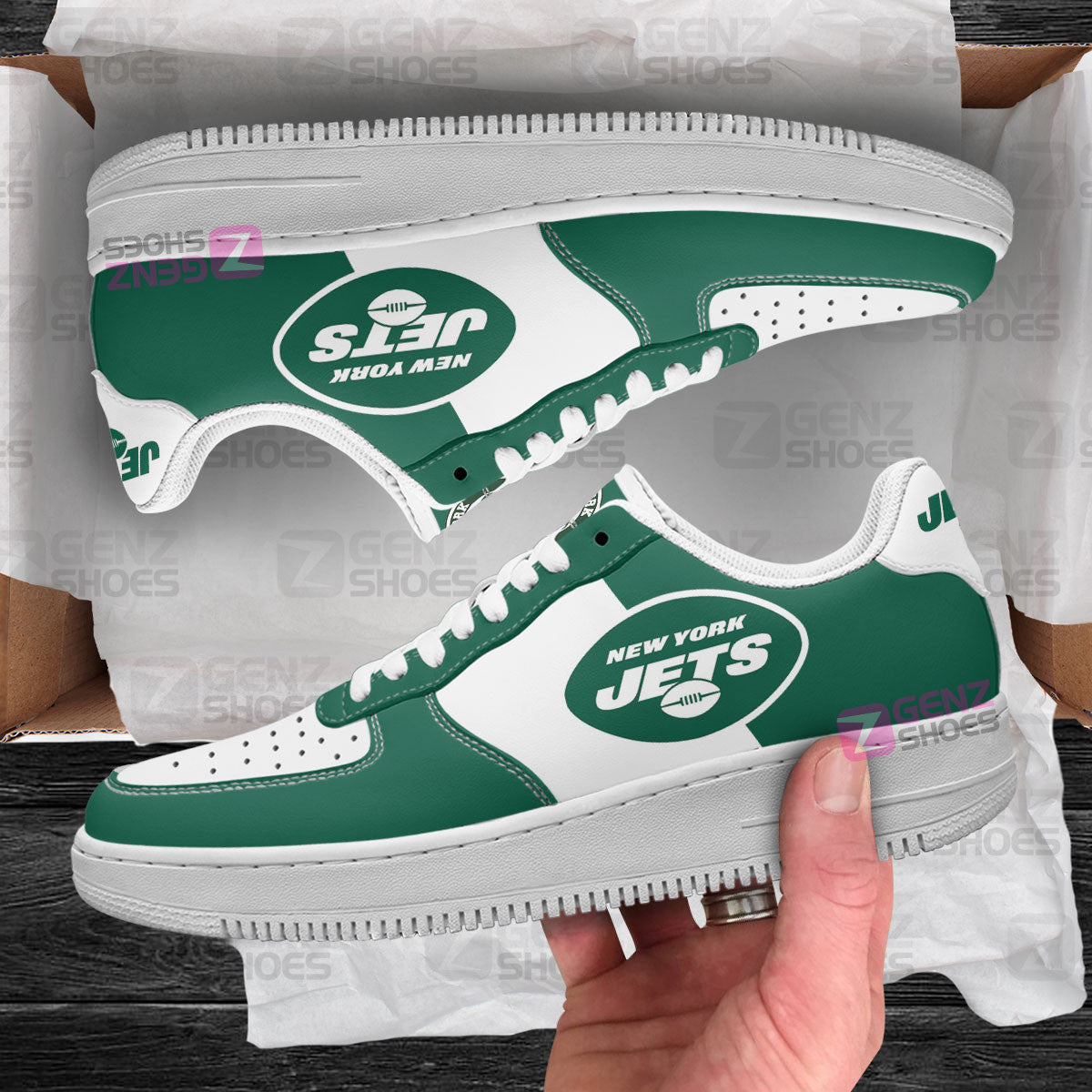 New York Jets Air Sneakers NFL Custom Sports Shoes