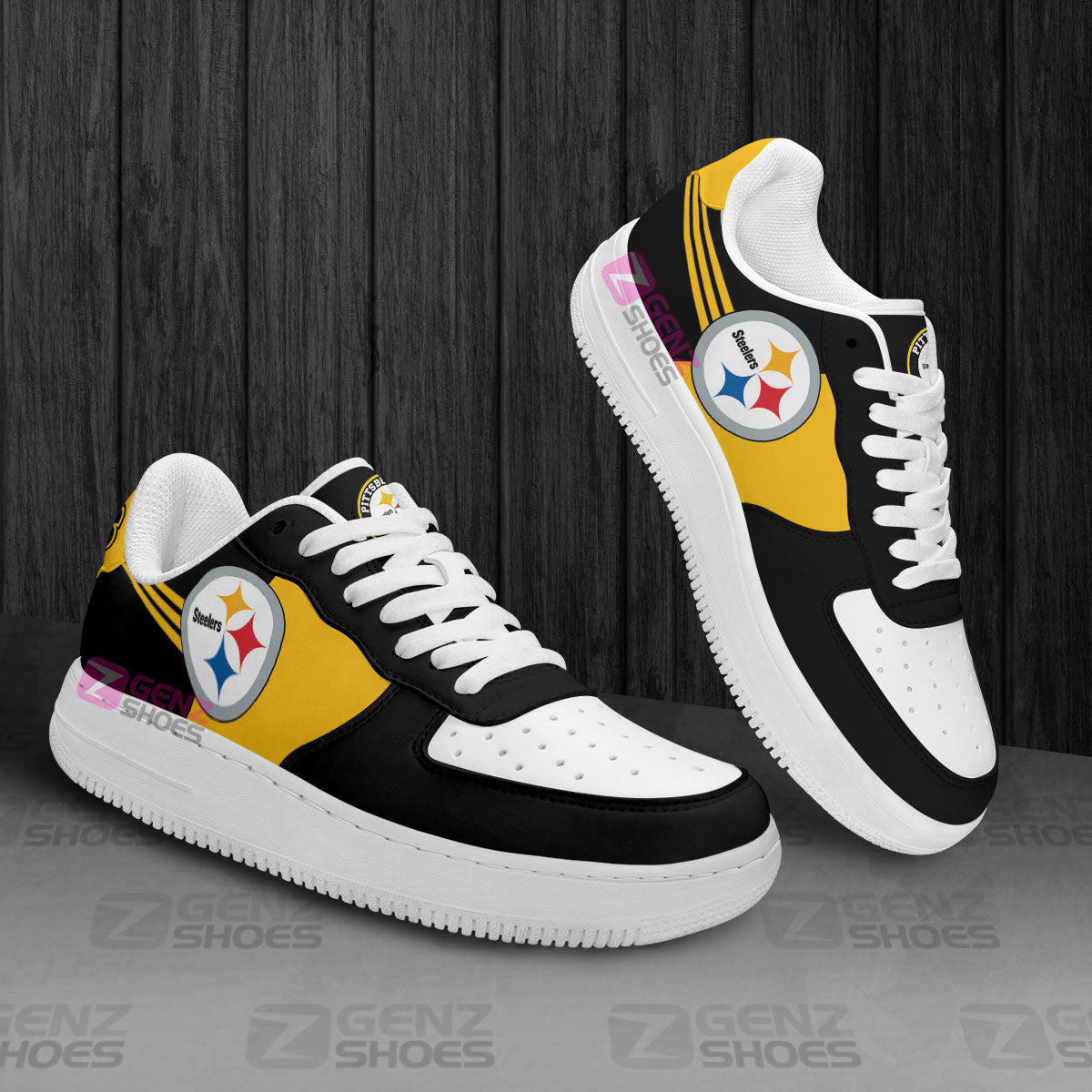 Pittsburgh Steelers Air Sneakers NFL Custom Sports Shoes