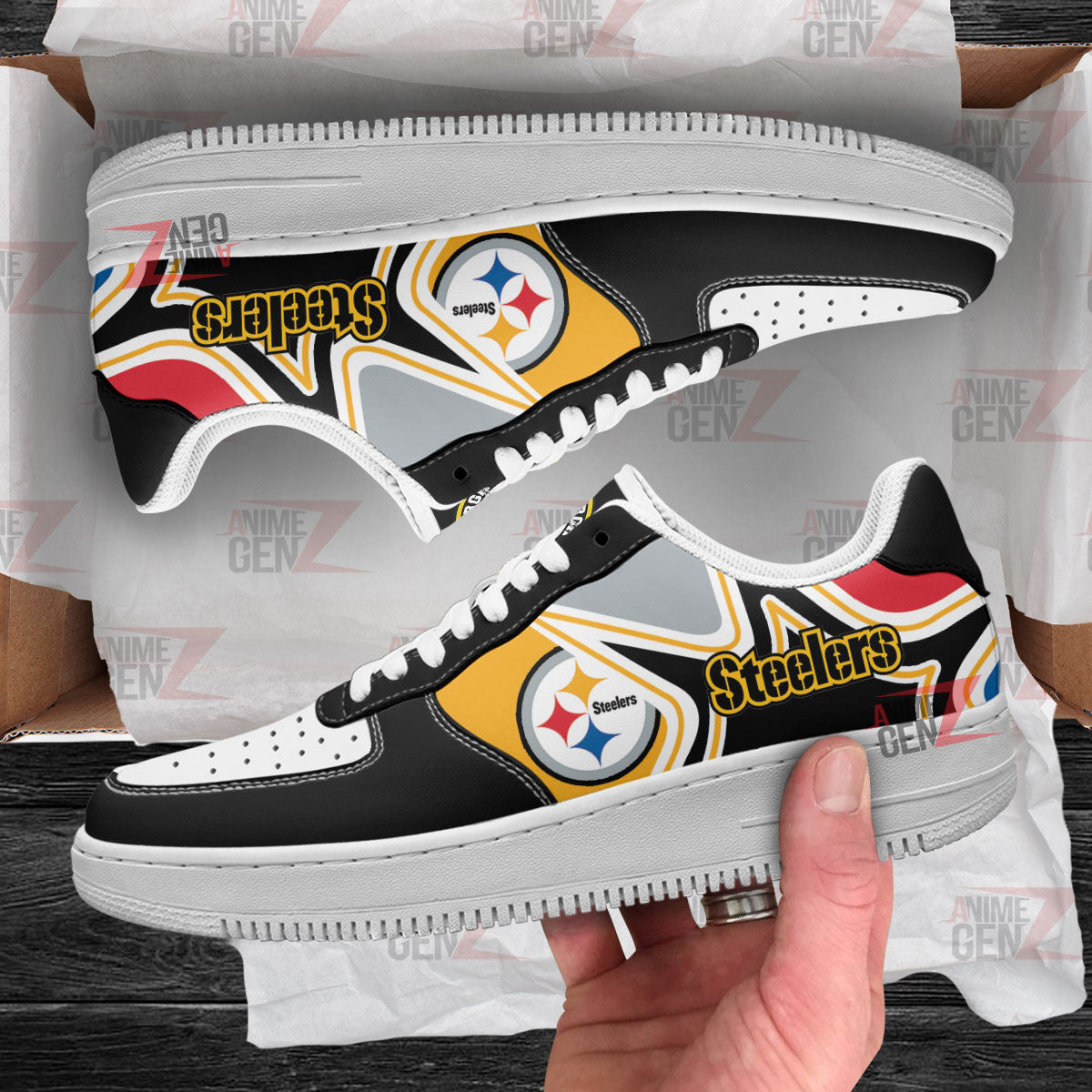 Pittsburgh Steelers Air Sneakers NFL Custom Sports Shoes