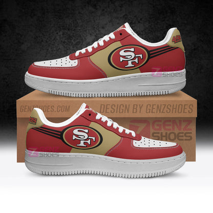San Francisco 49ers Air Sneakers NFL Custom Sports Shoes