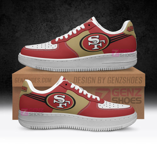 San Francisco 49ers Air Sneakers NFL Custom Sports Shoes