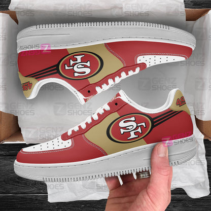 San Francisco 49ers Air Sneakers NFL Custom Sports Shoes