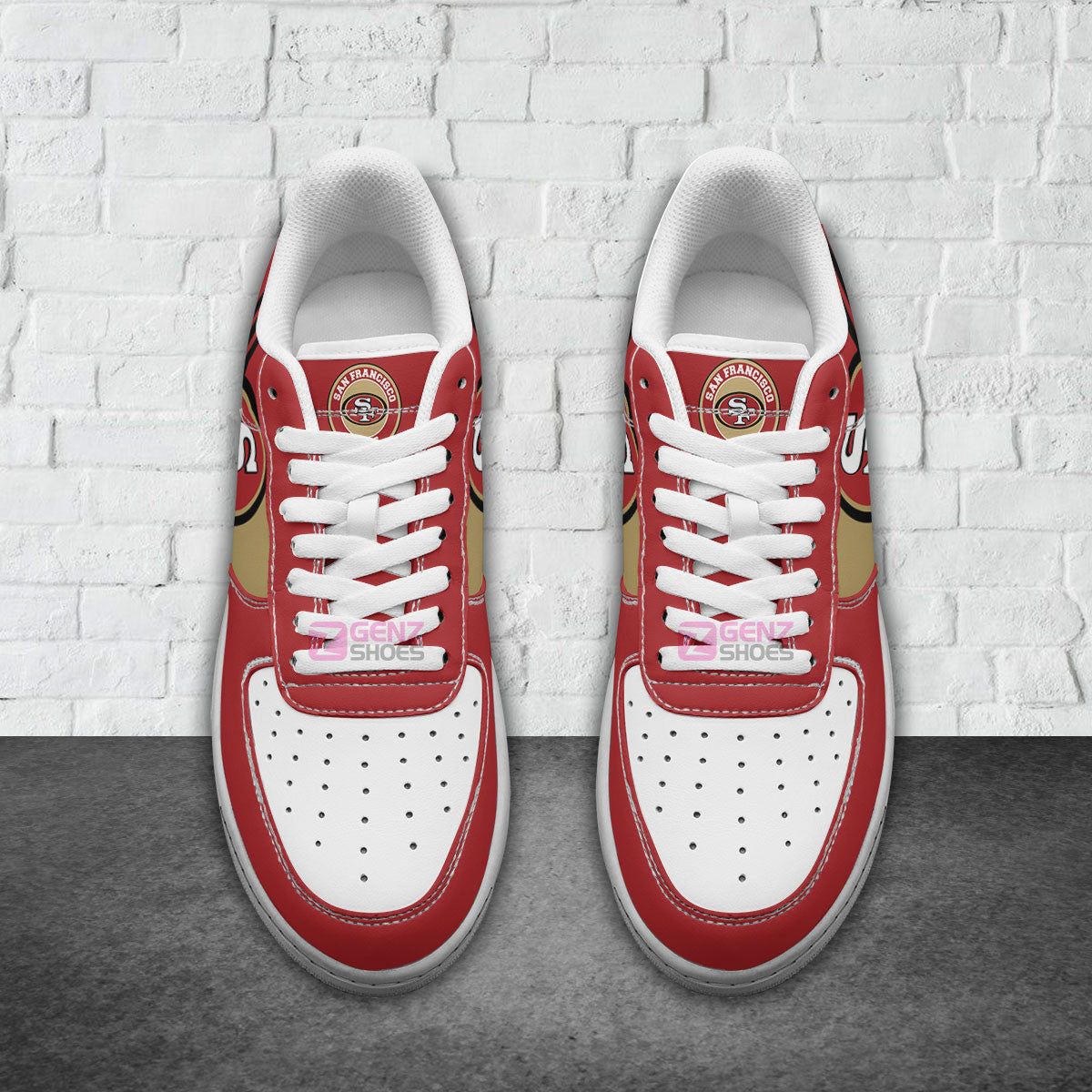 San Francisco 49ers Air Sneakers NFL Custom Sports Shoes