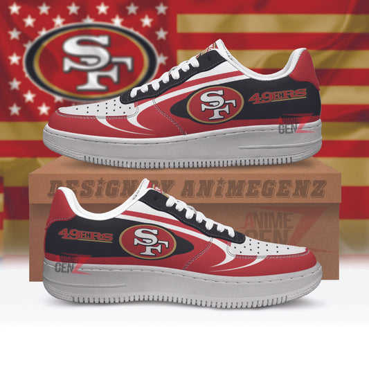 San Francisco 49ers Air Sneakers NFL Custom Sports Shoes