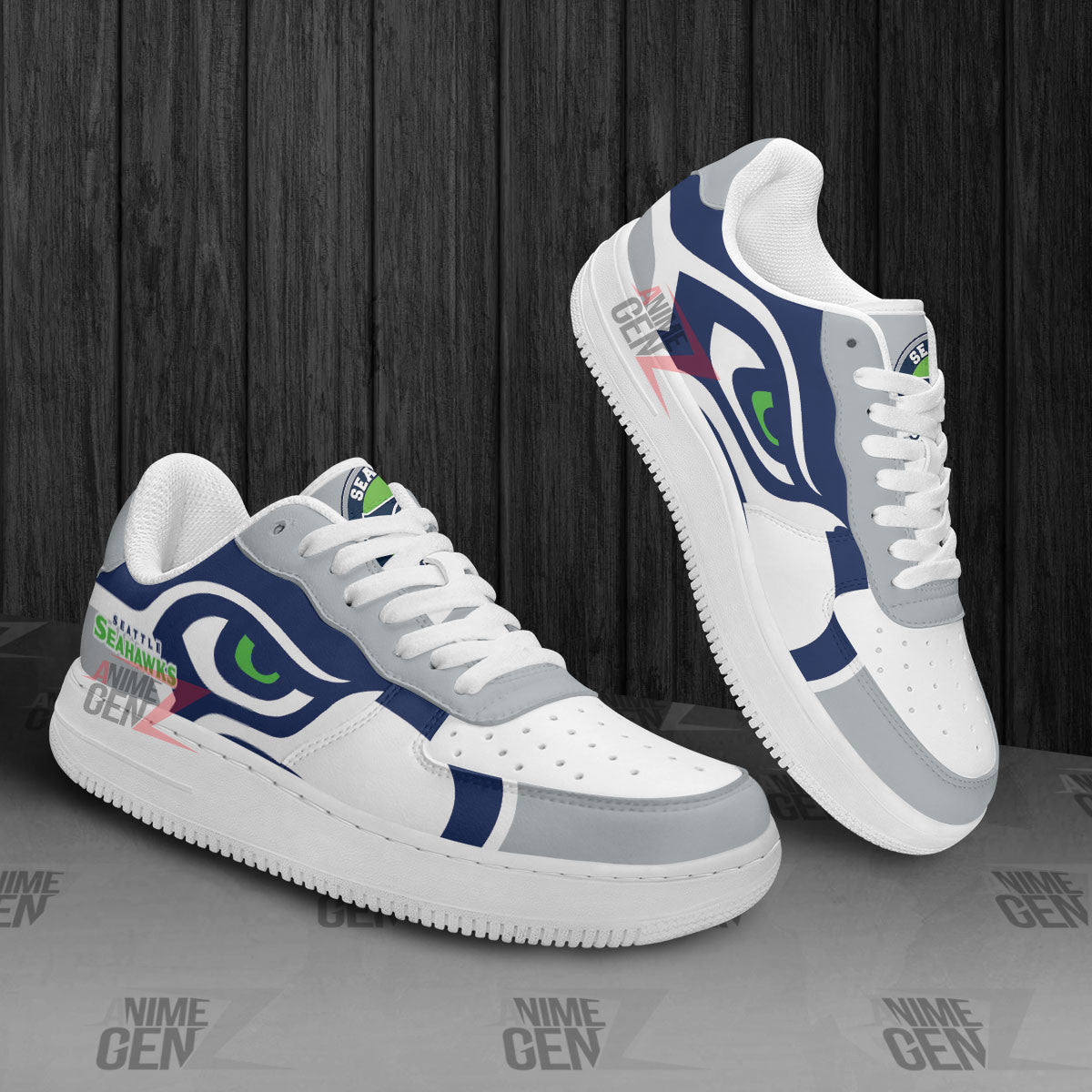 Seattle Seahawks Air Sneakers NFL Custom Sports Shoes