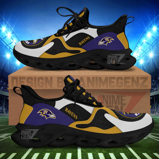 Baltimore Ravens Clunky Sneakers NFL Custom Sport Shoes