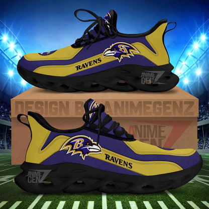 Baltimore Ravens Clunky Sneakers NFL Custom Sport Shoes
