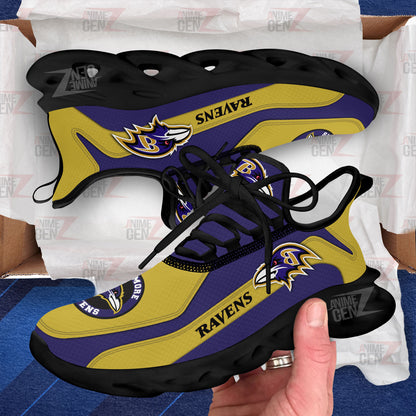 Baltimore Ravens Clunky Sneakers NFL Custom Sport Shoes
