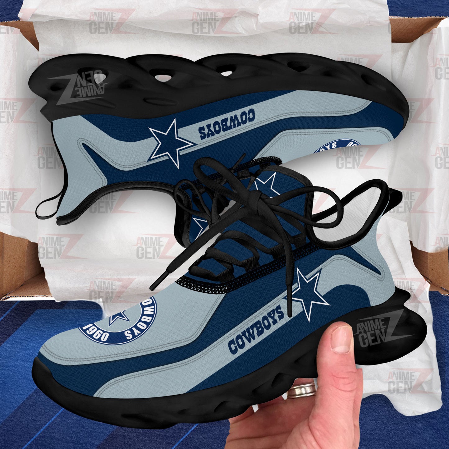 Dallas Cowboys Clunky Sneakers NFL Custom Sport Shoes