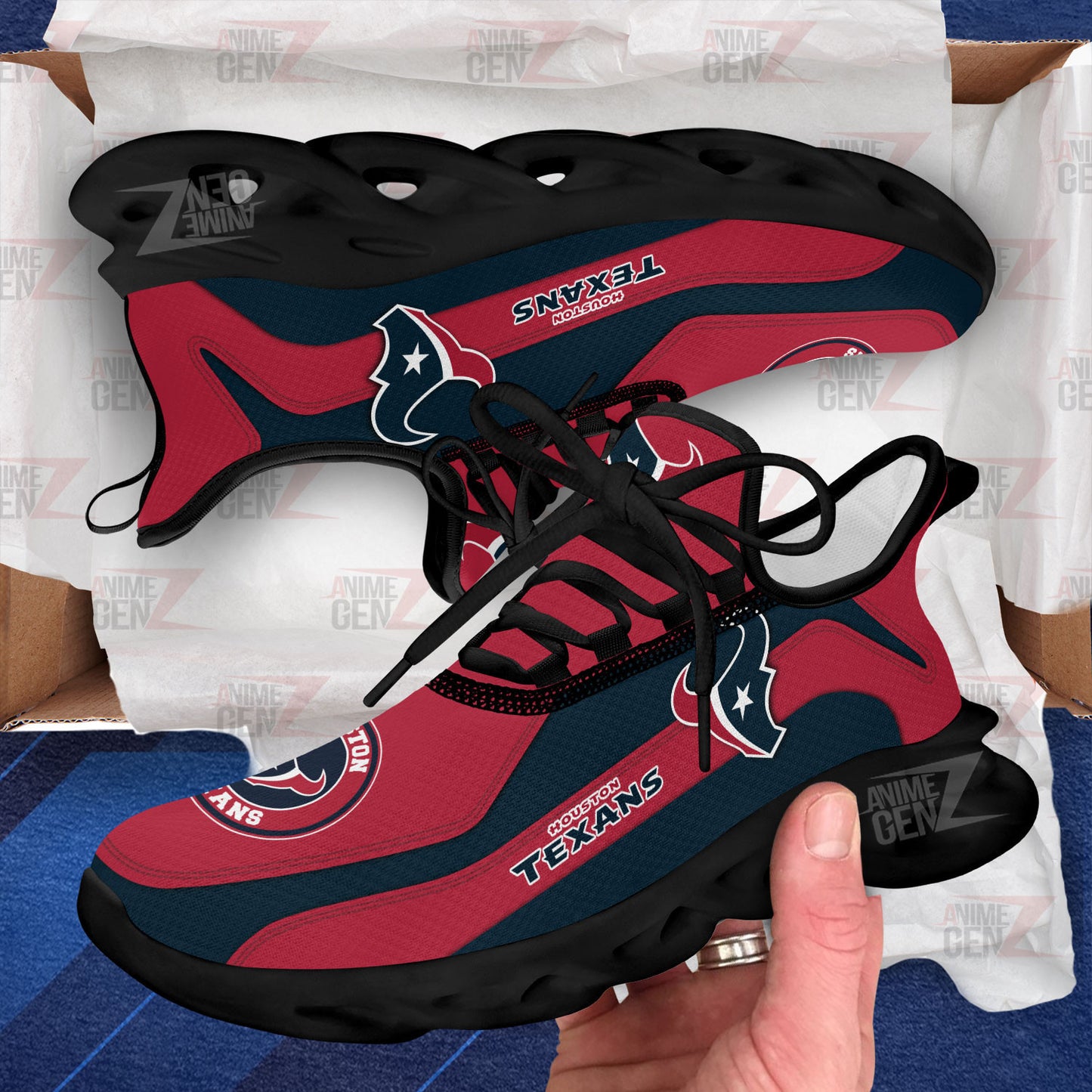 Houston Texans Clunky Sneakers NFL Custom Sport Shoes