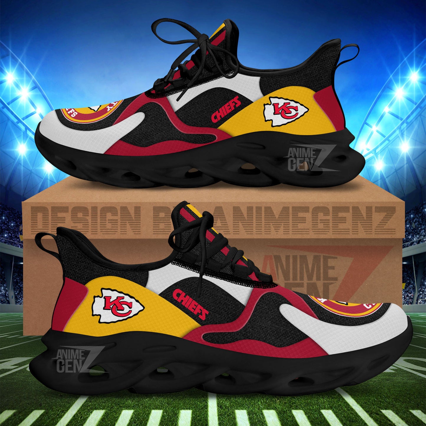 Kansas City Chiefs Clunky Sneakers NFL Custom Sport Shoes