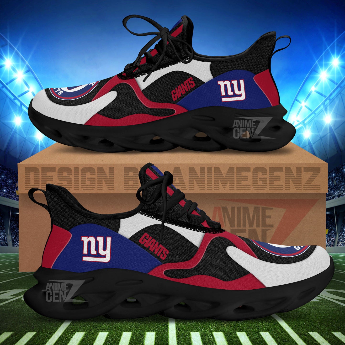 New York Giants Clunky Sneakers NFL Custom Sport Shoes