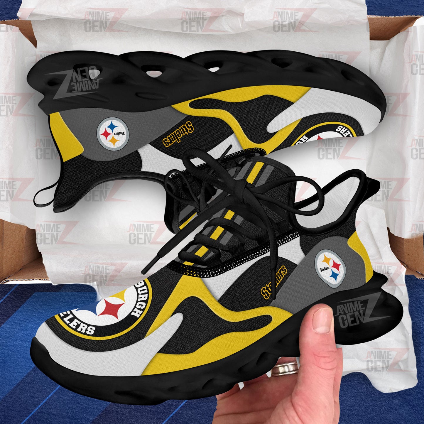 Pittsburgh Steelers Clunky Sneakers NFL Custom Sport Shoes