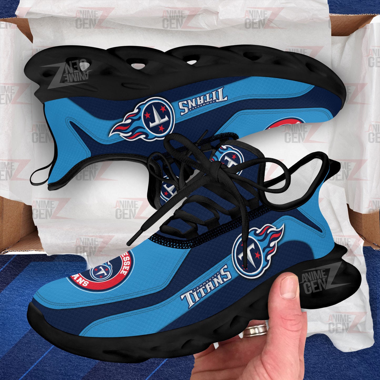Tennessee Titans Clunky Sneakers NFL Custom Sport Shoes