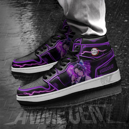 Demon Slayer Shinobu JD Sneakers Black Cool Style Custom Anime Shoes