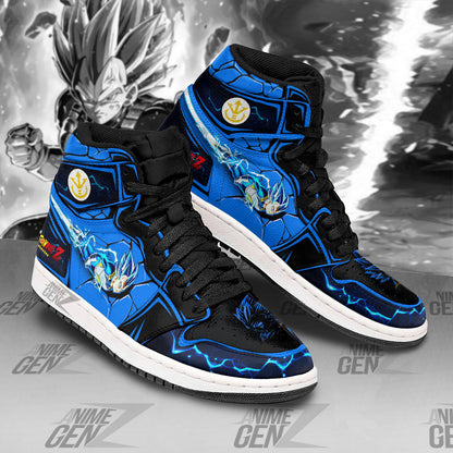 Dragon Ball Vegeta Super Saiyan Blue JD Sneakers Custom Anime Shoes