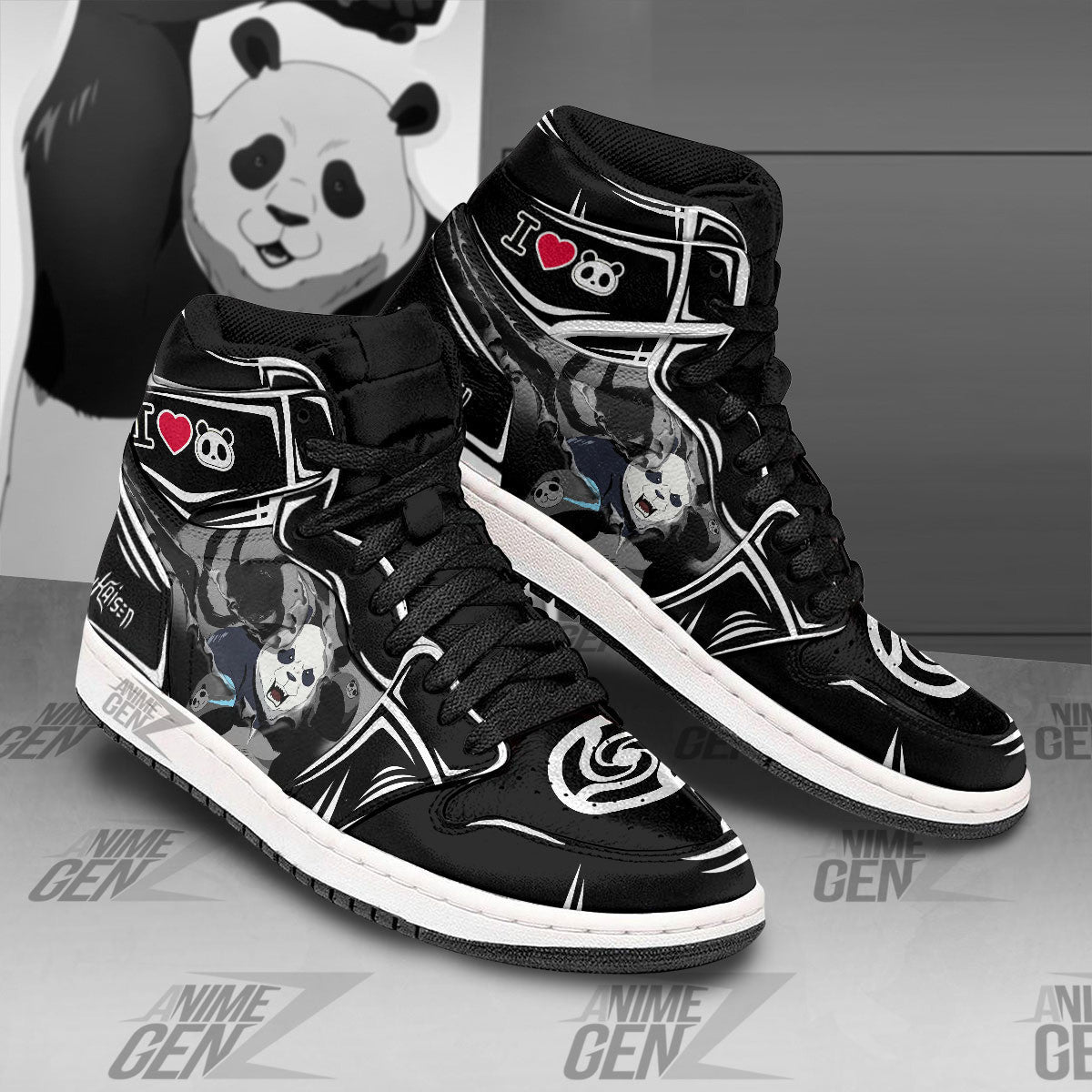 Jujutsu Kaisen Panda JD Sneakers Custom Anime Shoes