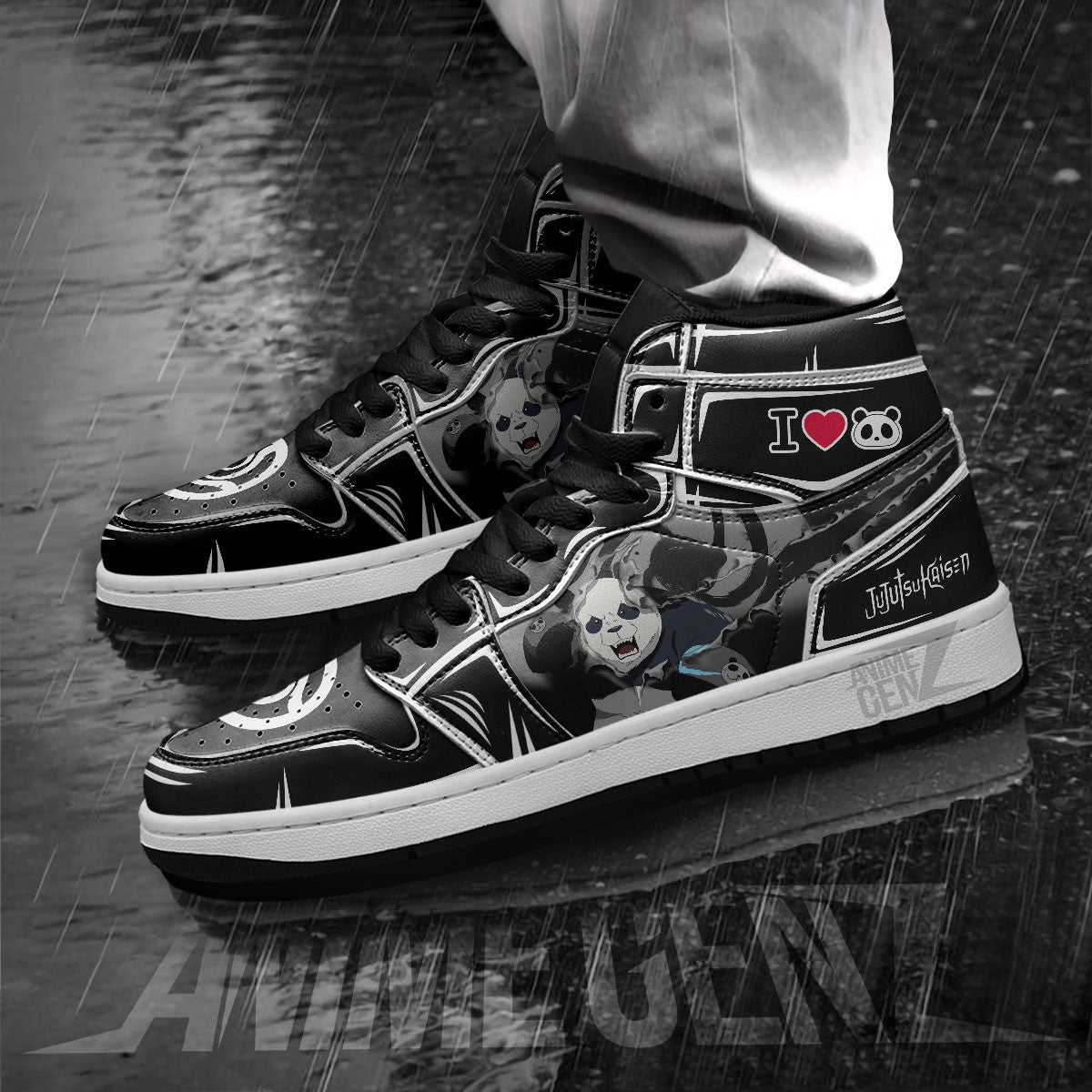 Jujutsu Kaisen Panda JD Sneakers Custom Anime Shoes