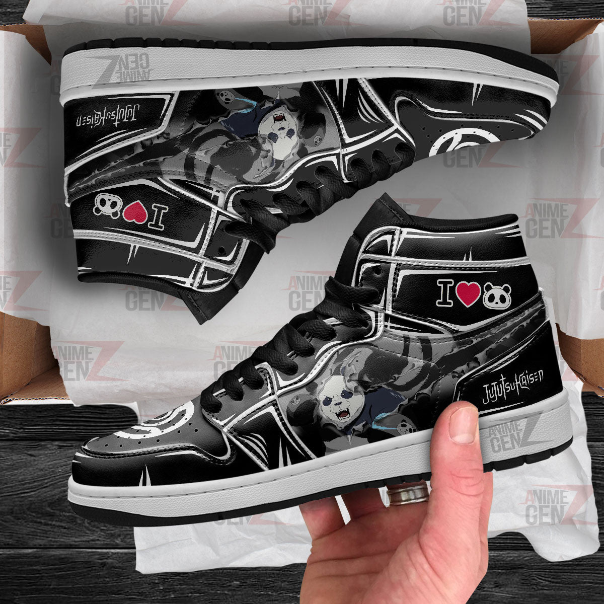 Jujutsu Kaisen Panda JD Sneakers Custom Anime Shoes