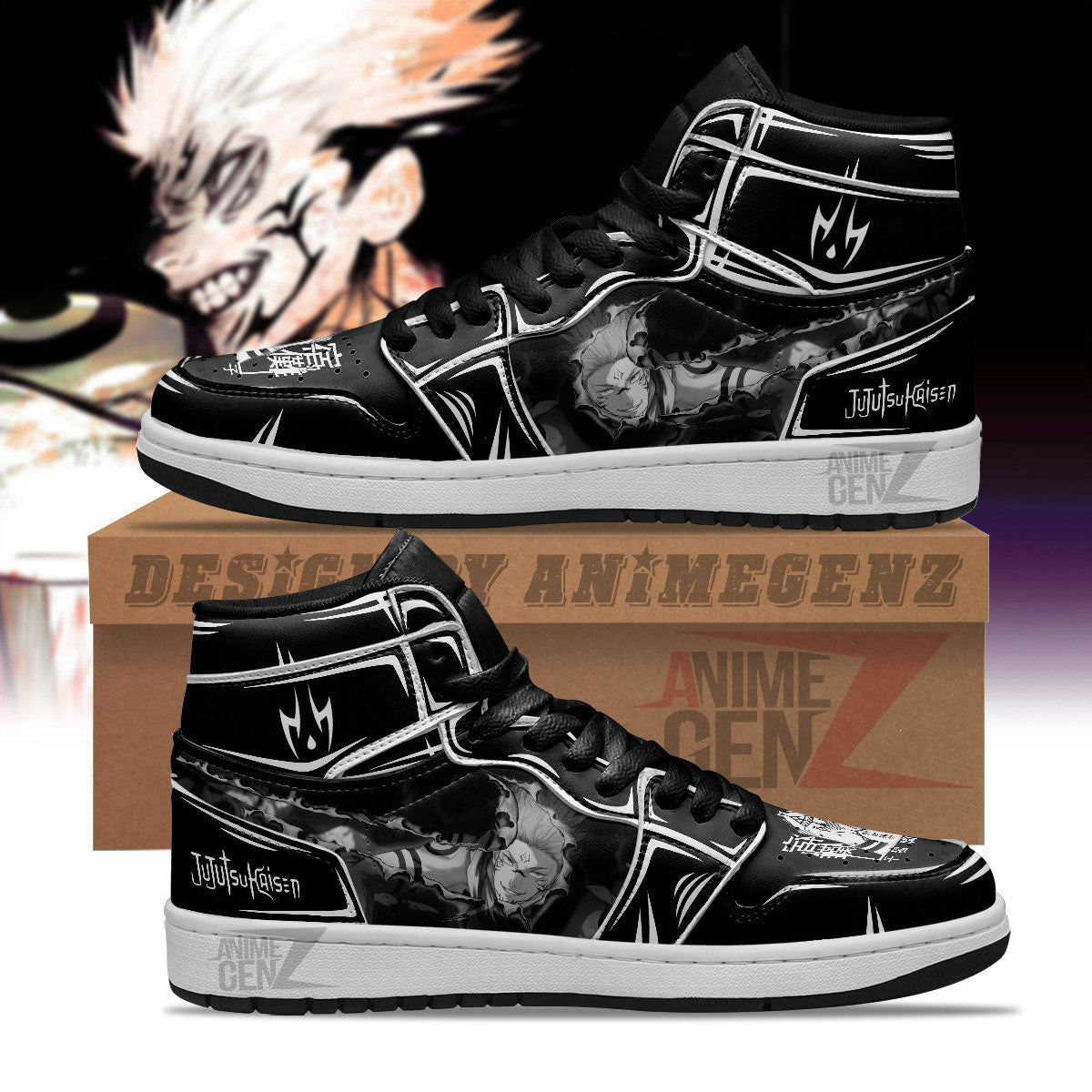Jujutsu Kaisen Sukuna JD Sneakers Custom Anime Shoes