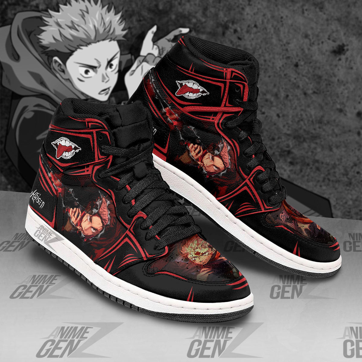 Jujutsu Kaisen Yuji Itadori JD Sneakers Custom Anime Shoes