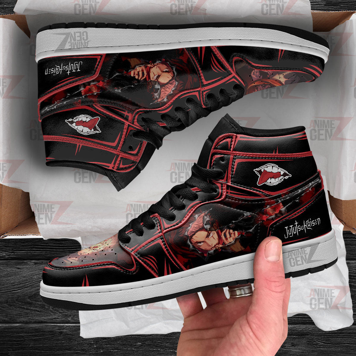 Jujutsu Kaisen Yuji Itadori JD Sneakers Custom Anime Shoes