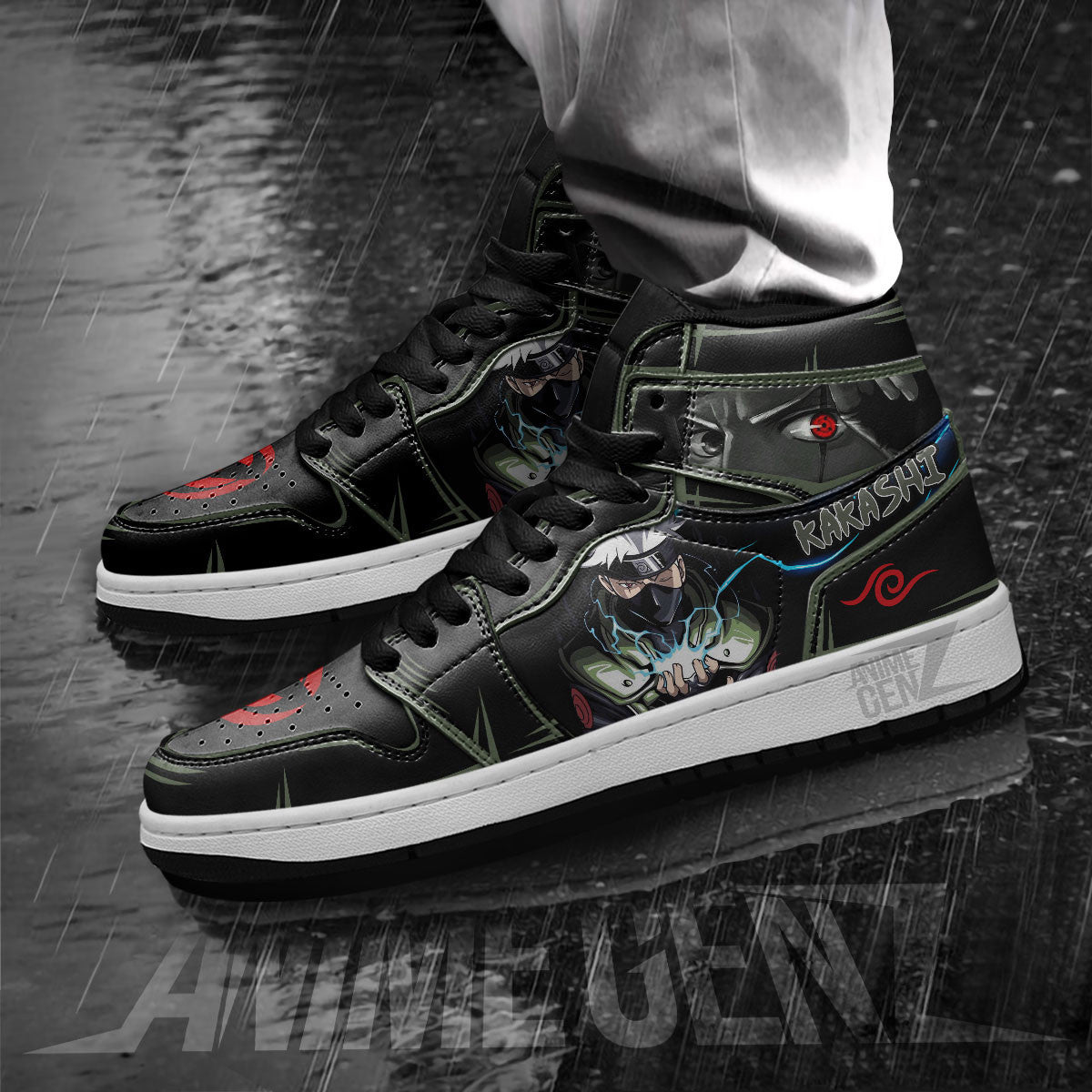 Naruto Hatake Kakashi Sasuke JD Sneakers Custom Anime Shoes