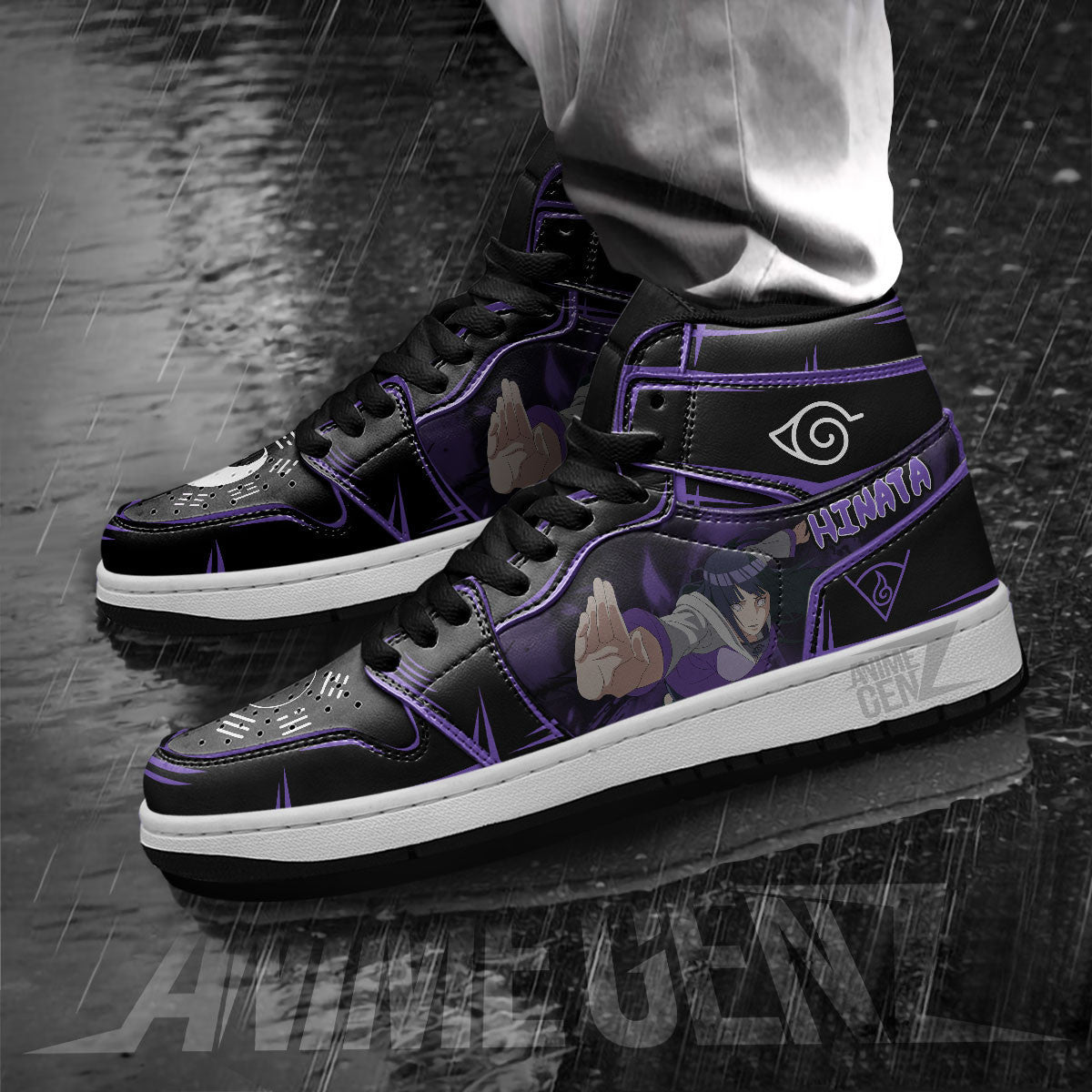 Naruto Hinata JD Sneakers Custom Anime Shoes