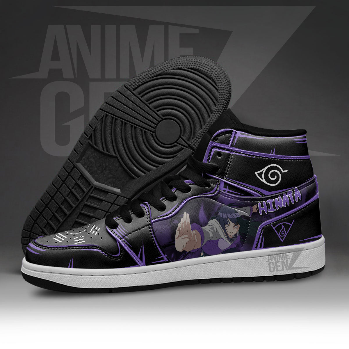 Naruto Hinata JD Sneakers Custom Anime Shoes