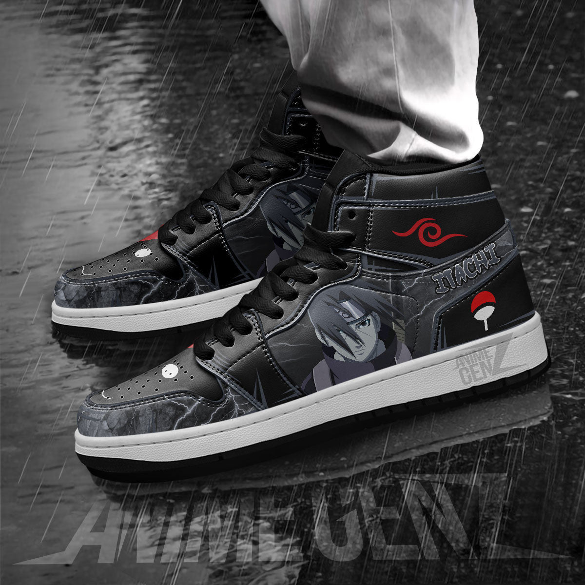 Naruto Itachi Anbu Sasuke JD Sneakers Custom Anime Shoes