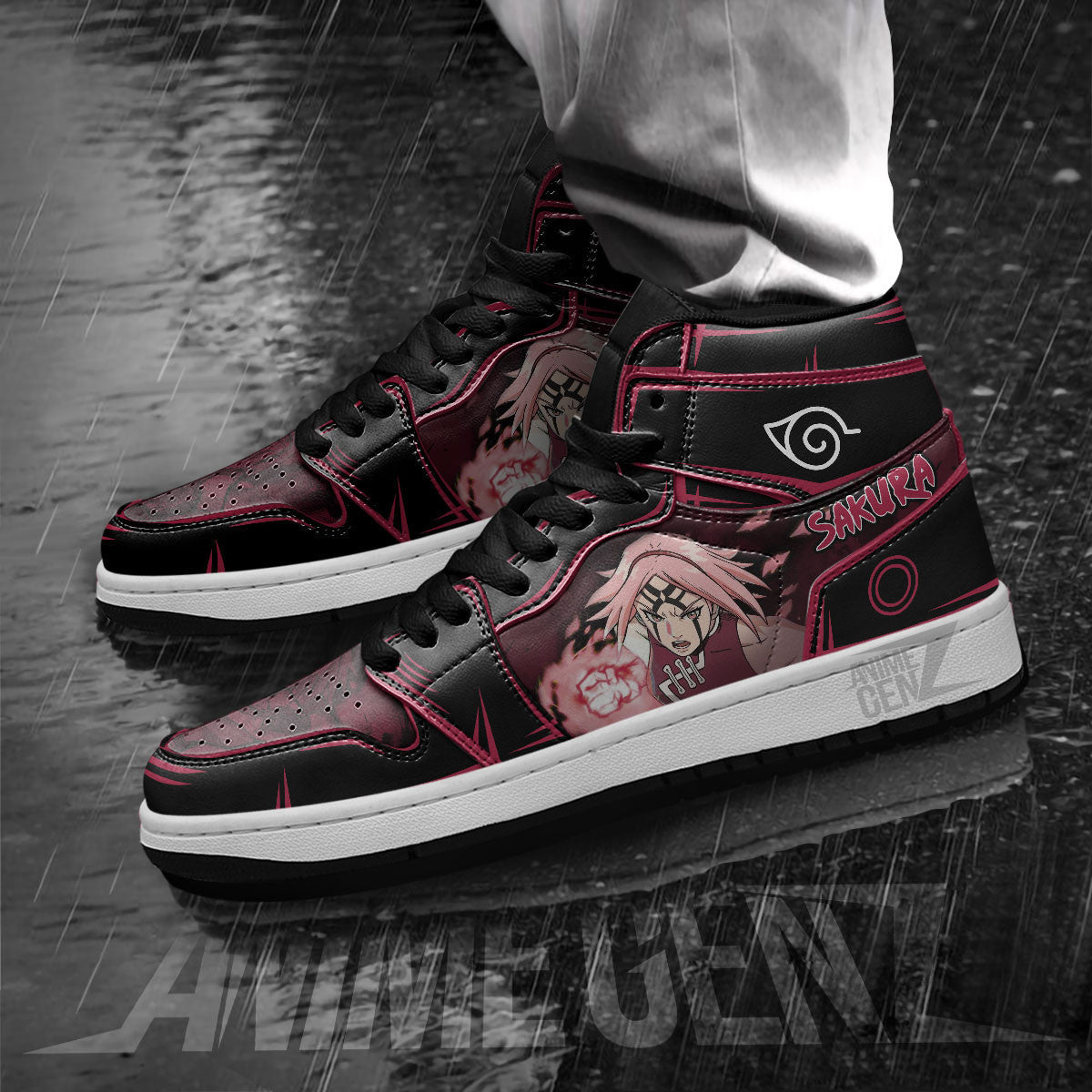 Naruto Sakura JD Sneakers Custom Anime Shoes