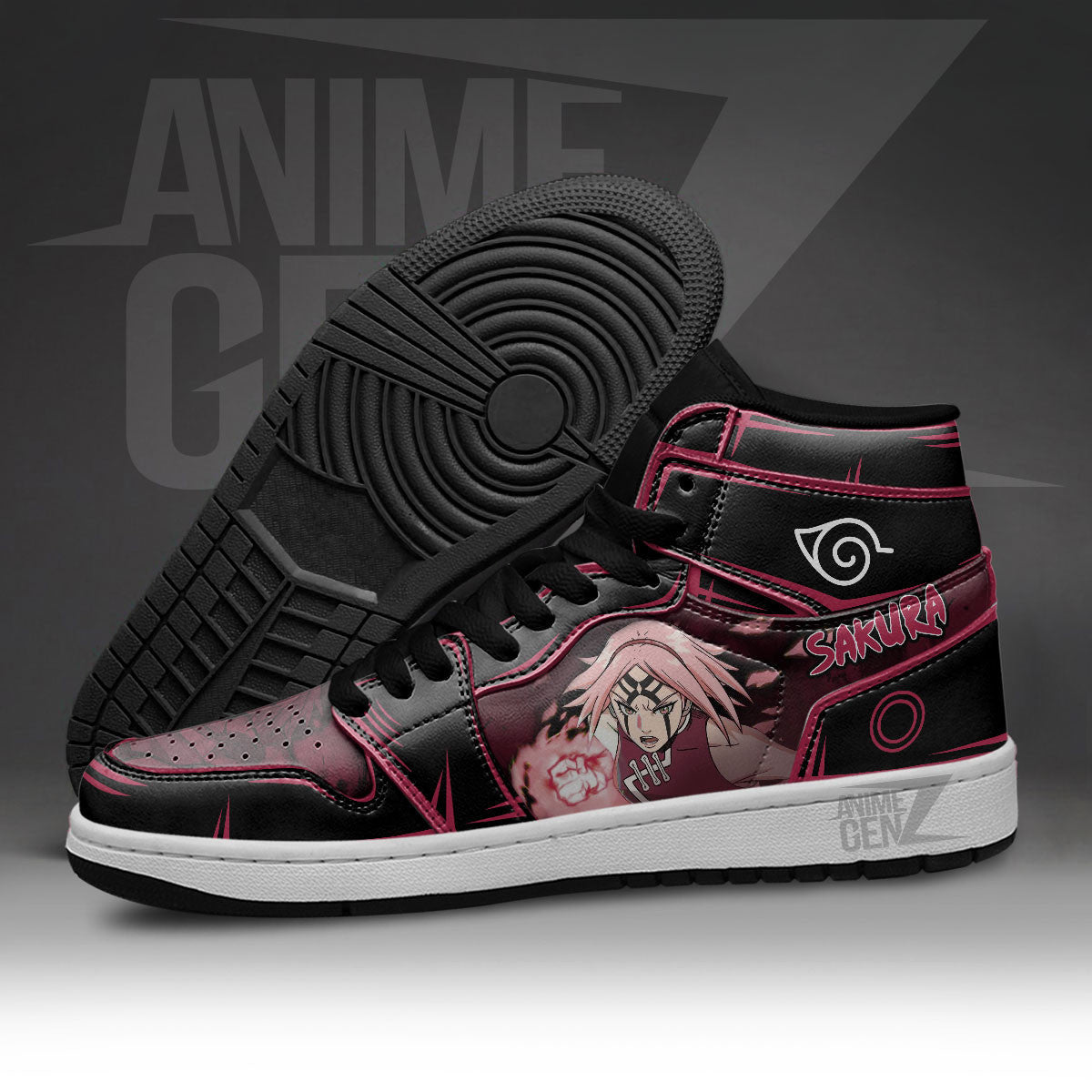 Naruto Sakura JD Sneakers Custom Anime Shoes